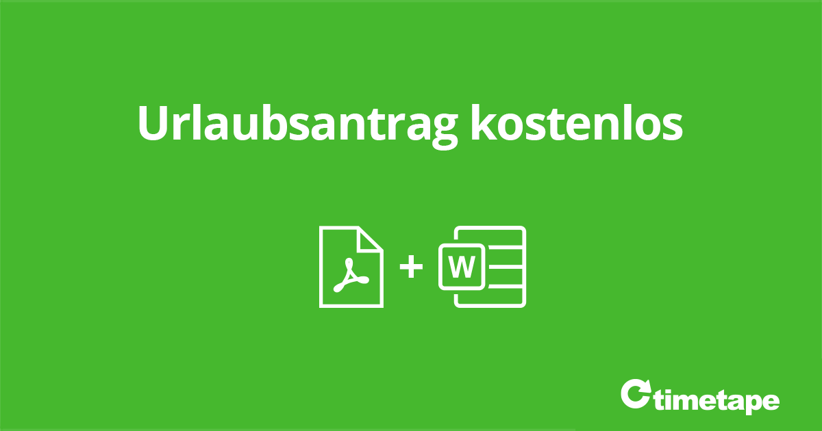 Urlaubsantrag Vorlage zum Download (auch Urlaubzettel, Urlaubsschein)